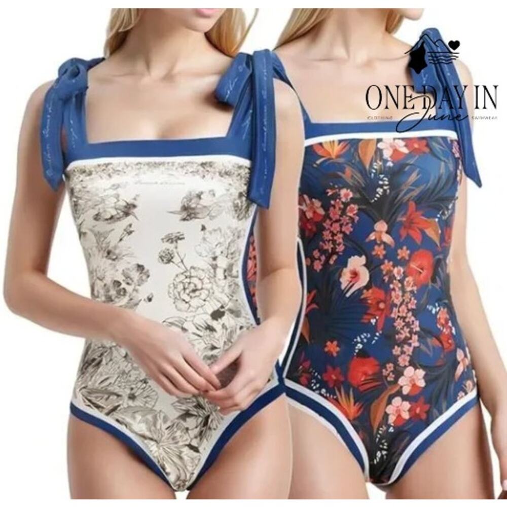 Skays Reversible Floral One Piece Swimsuit Size L